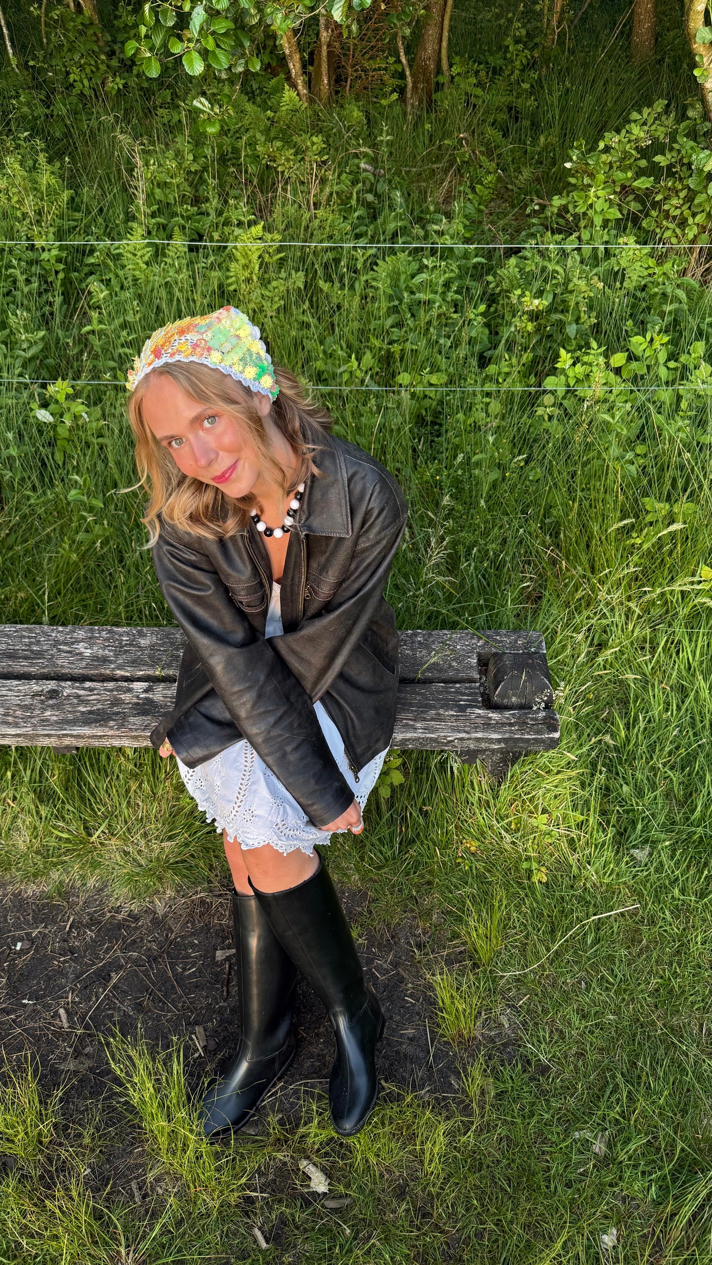 Sequin bandana crochet pattern