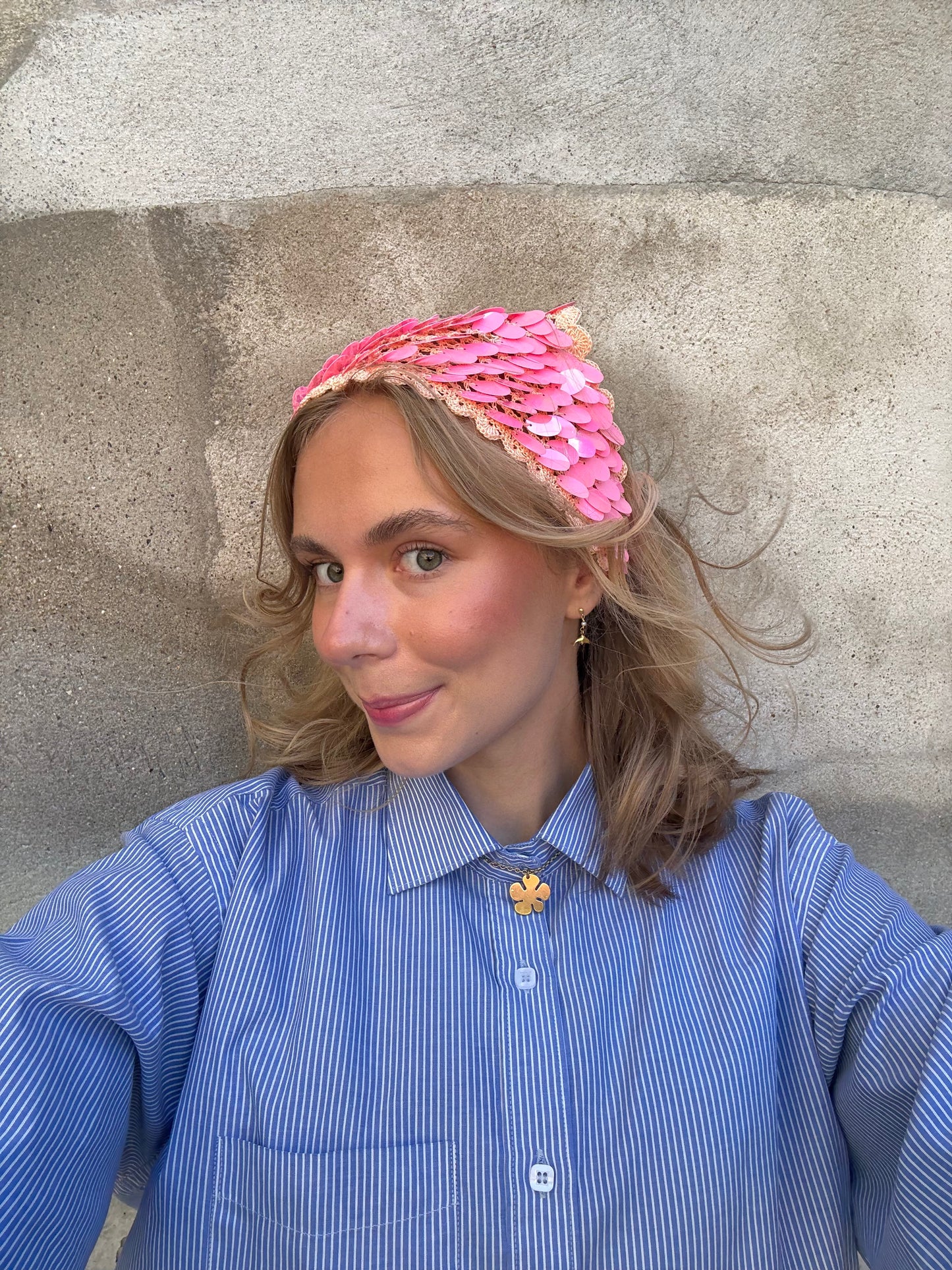 Sequin bandana crochet pattern
