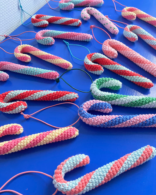 Candy cane crochet pattern