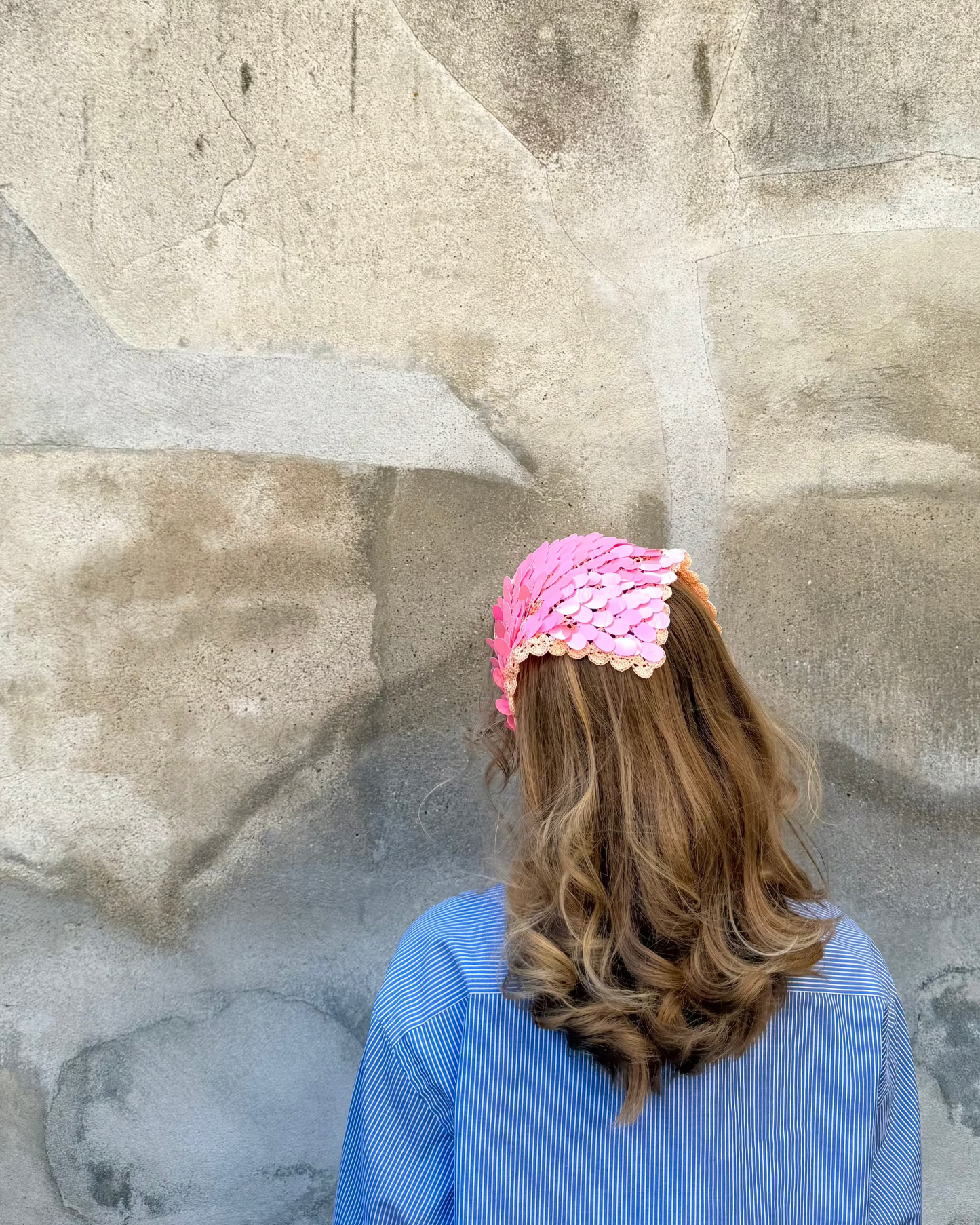 Sequin bandana crochet pattern