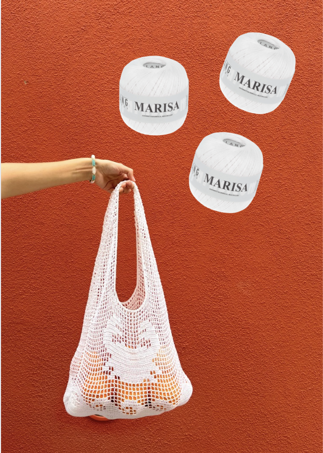 Crochet kit - Shoreline shopper (white)