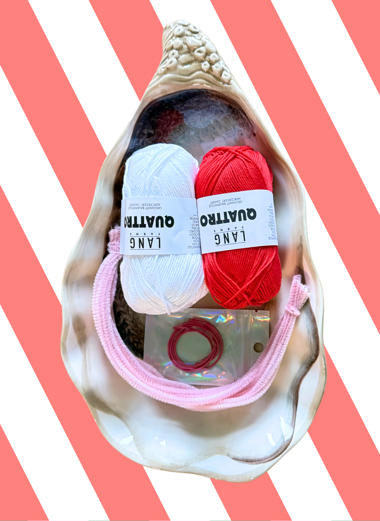 Candy canes - crochet kit (4 color options)