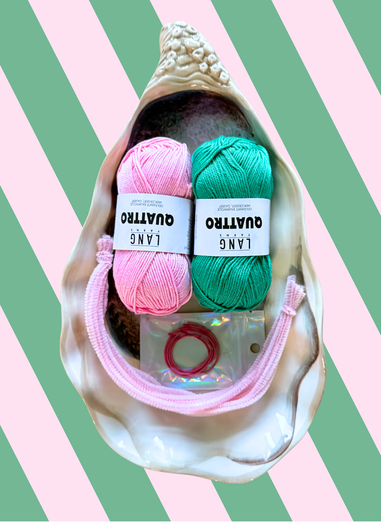 Candy canes - crochet kit (4 color options)