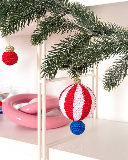 Striped ornament crochet pattern