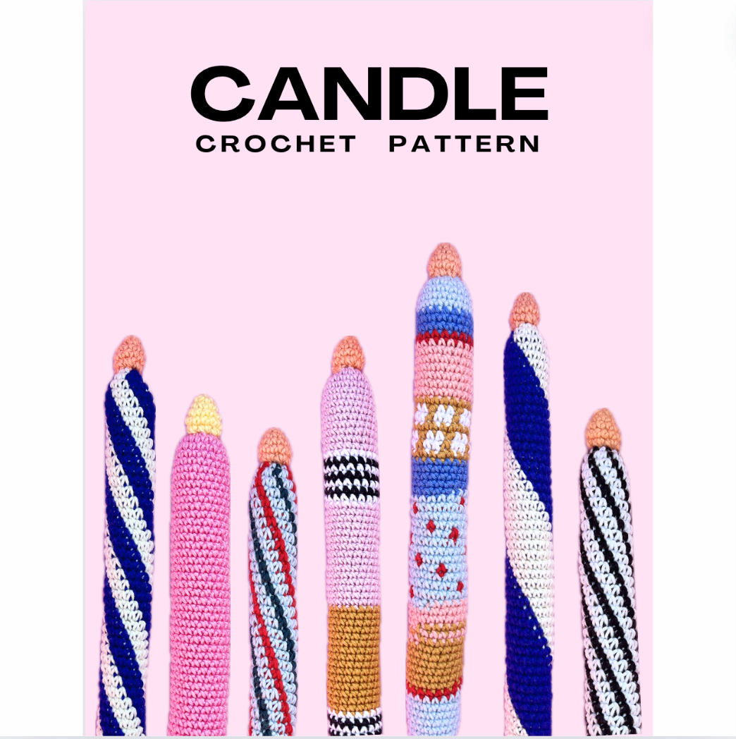 Candle crochet pattern Dina Lea