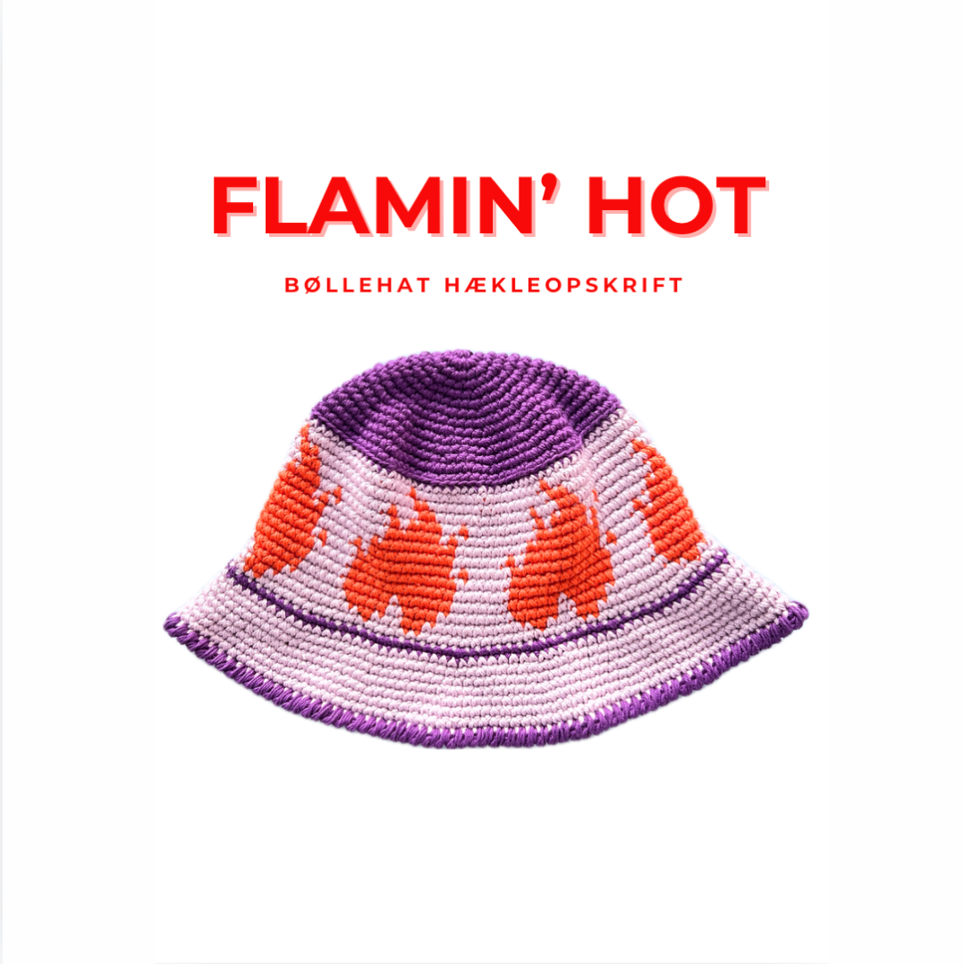 Flamin' hot bøllehat (GRATIS opskrift)