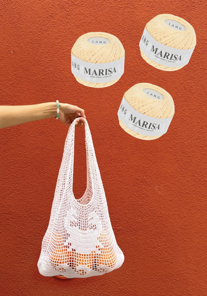 Crochet kit - shoreline shopper (butter yellow)