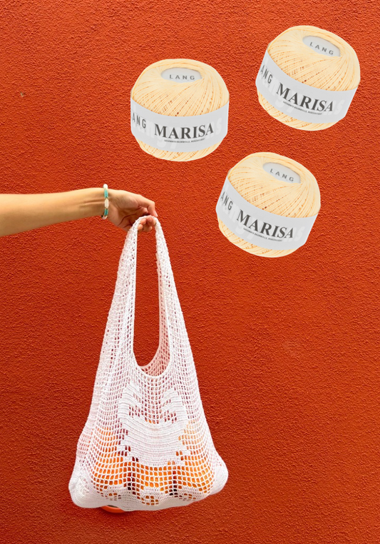 Crochet kit - shoreline shopper (butter yellow)