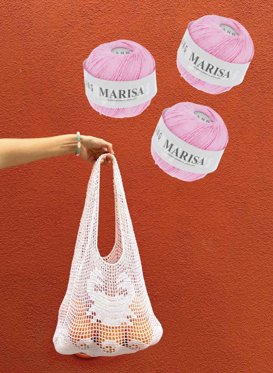 Crochet kit - shoreline shopper (bubblegum)