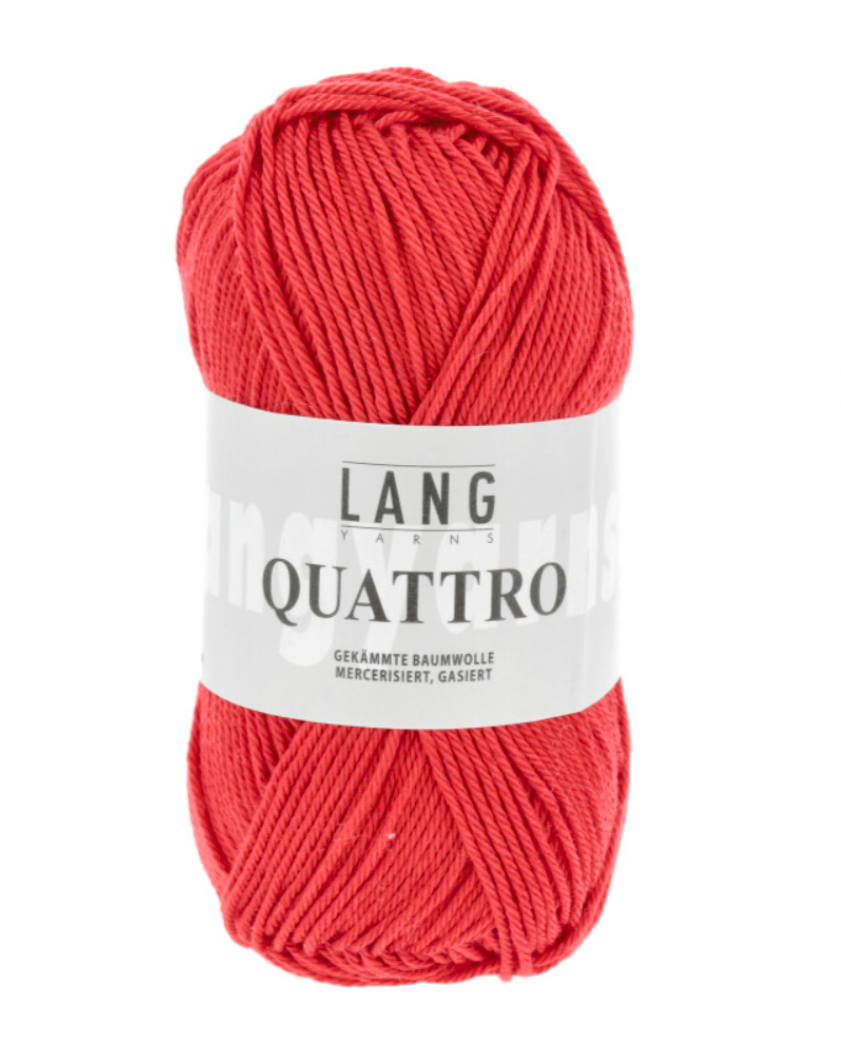 8/4 mercerised cotton - Tomato