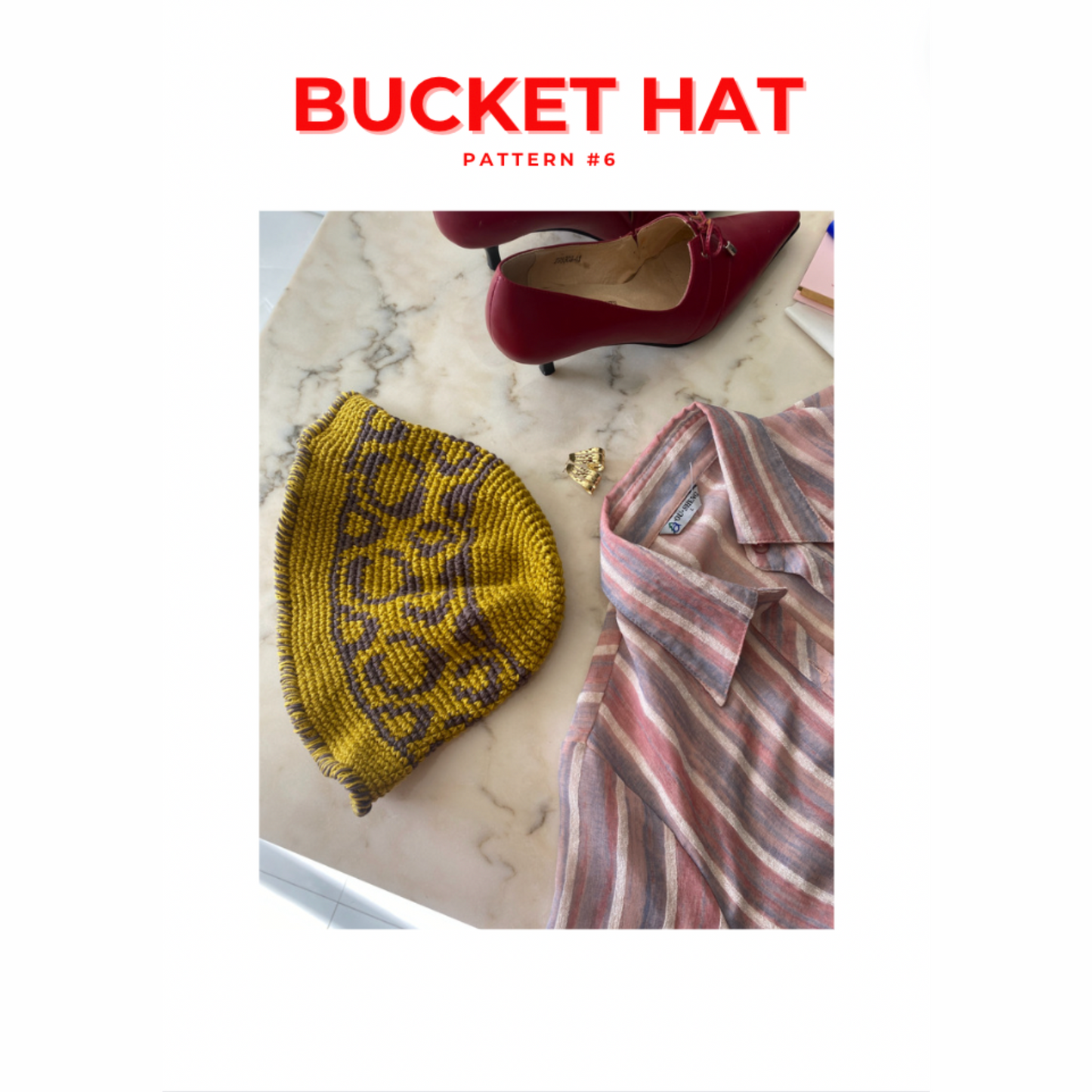 6in1 ALL bucket hat crochet patterns - pattern bundle